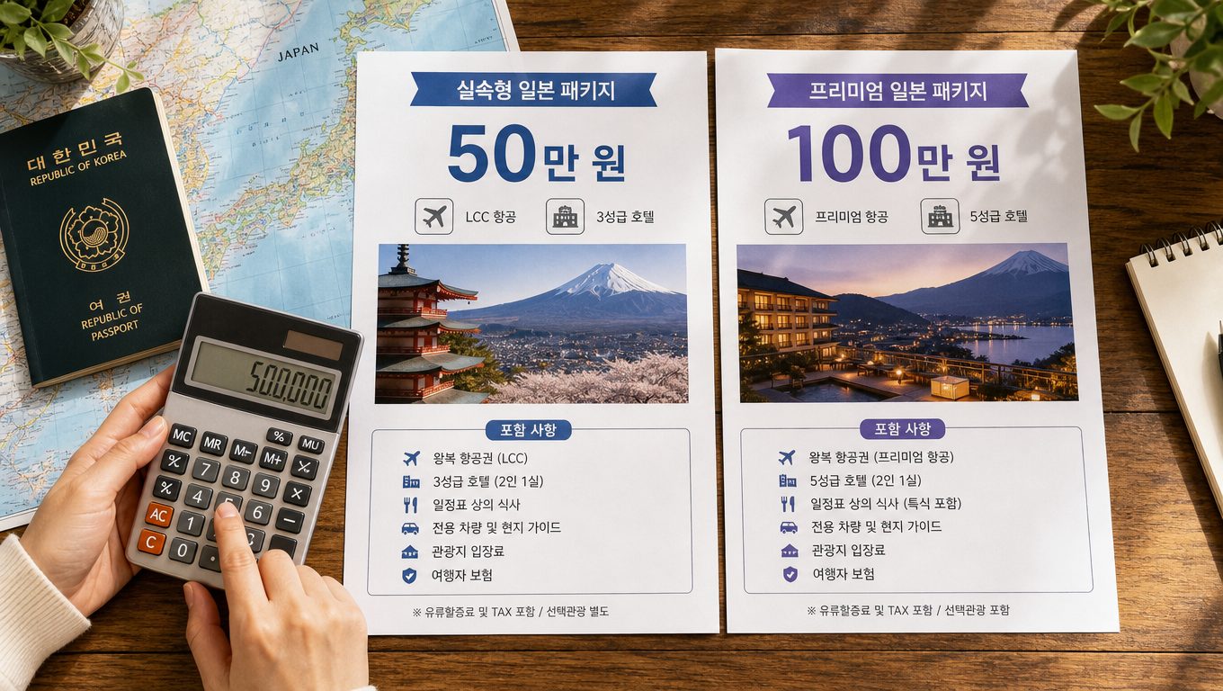 일본 패키지여행 가격대별 포함 항목과 추가 비용 확인 방법