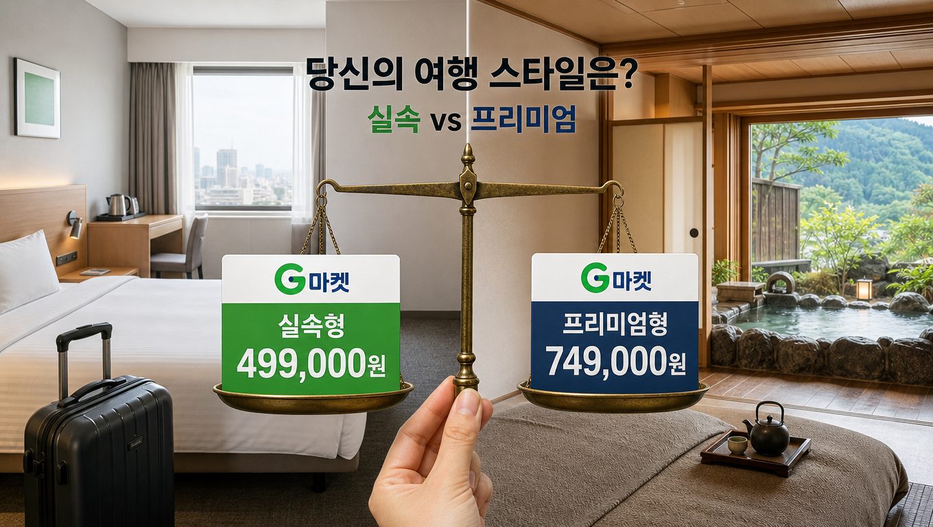 오사카 여행 패키지 실속형과 프리미엄형 가격 및 구성 차이