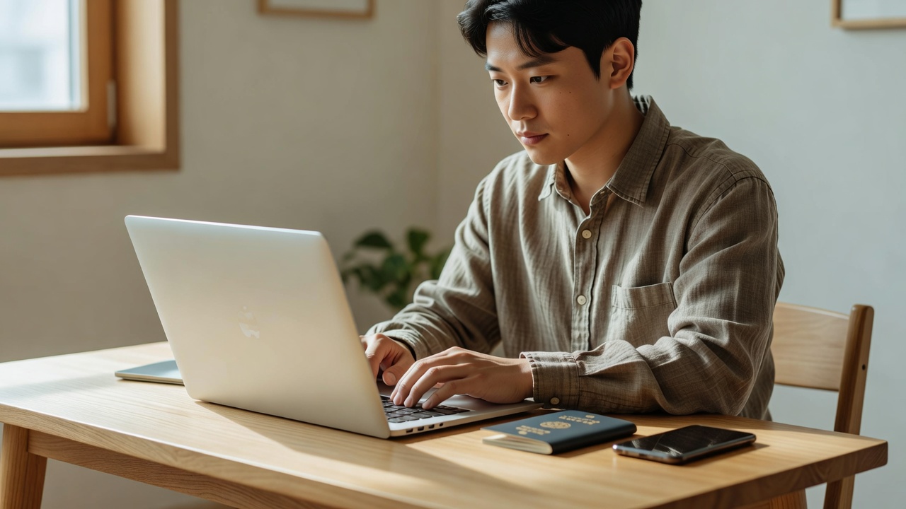 일본여행 준비물 중 Visit Japan Web 등록을 미리 하는 모습