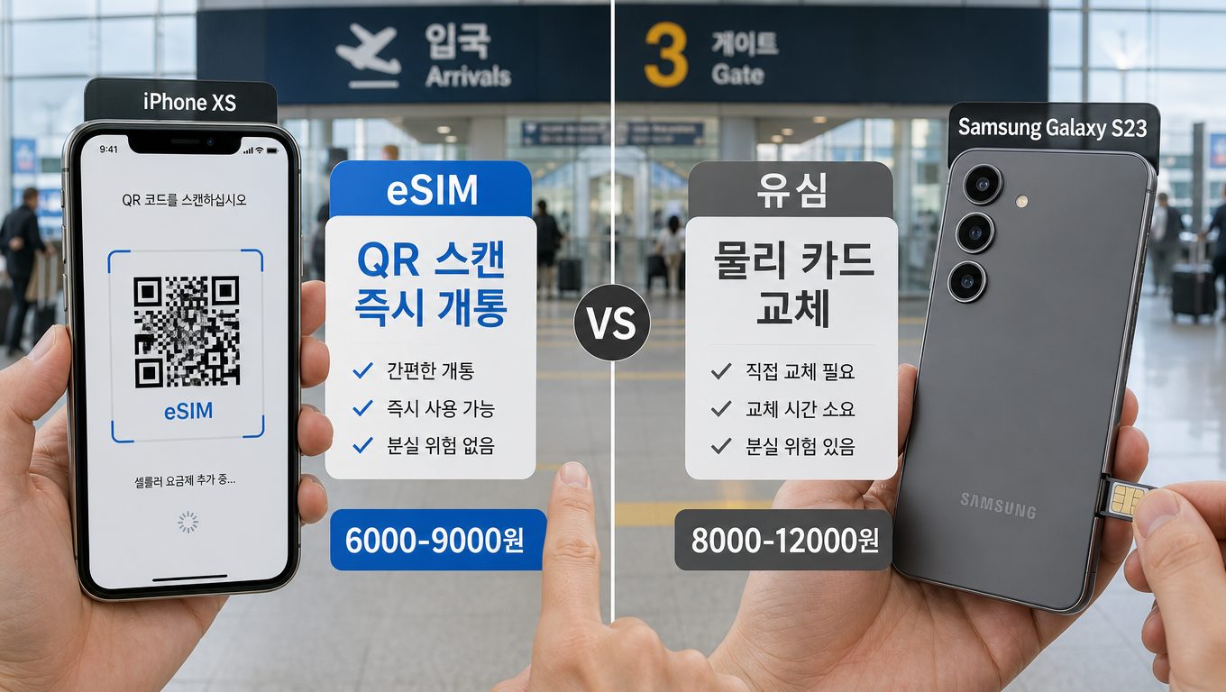 eSIM과 유심의 형태·설치·호환성 차이와 설정 방법