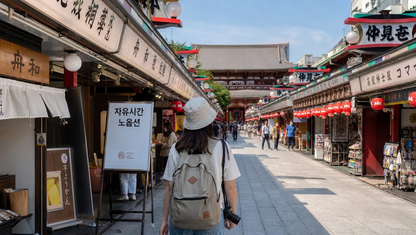 일본 패키지 자유시간 노옵션으로 즐기는 방법