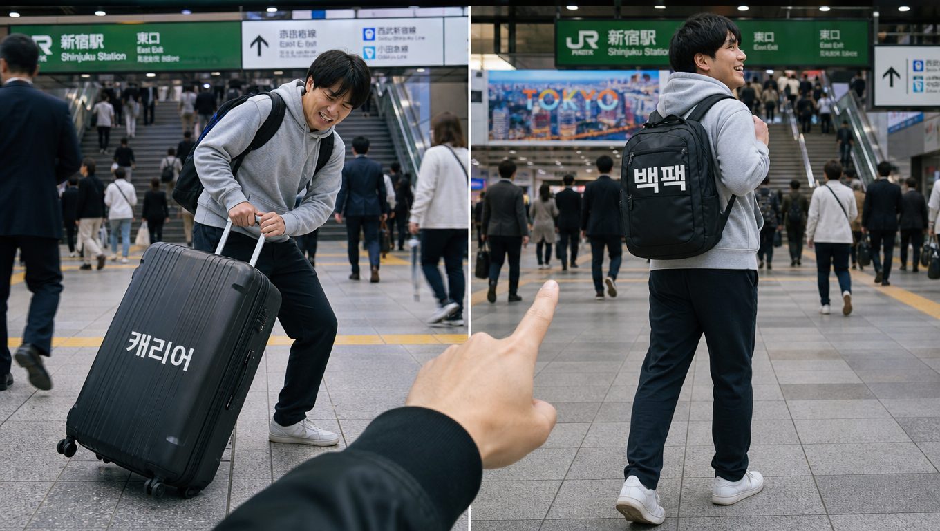일본 여행 짐으로 캐리어 대신 백팩을 써도 되나요?