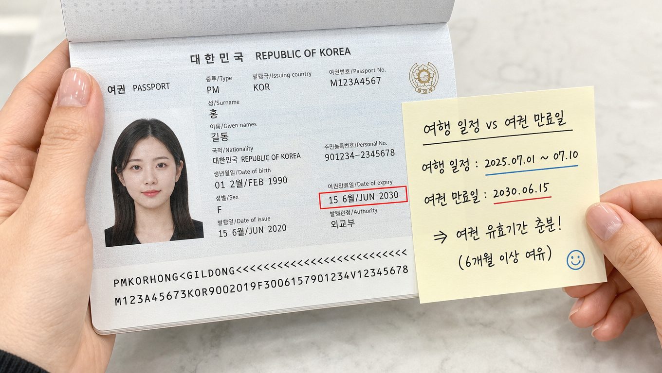 일본 여행 여권 유효기간